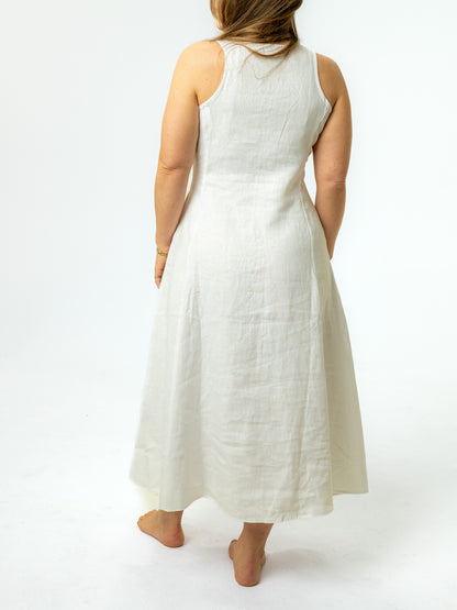 The Chelsea Linen Midi Dress