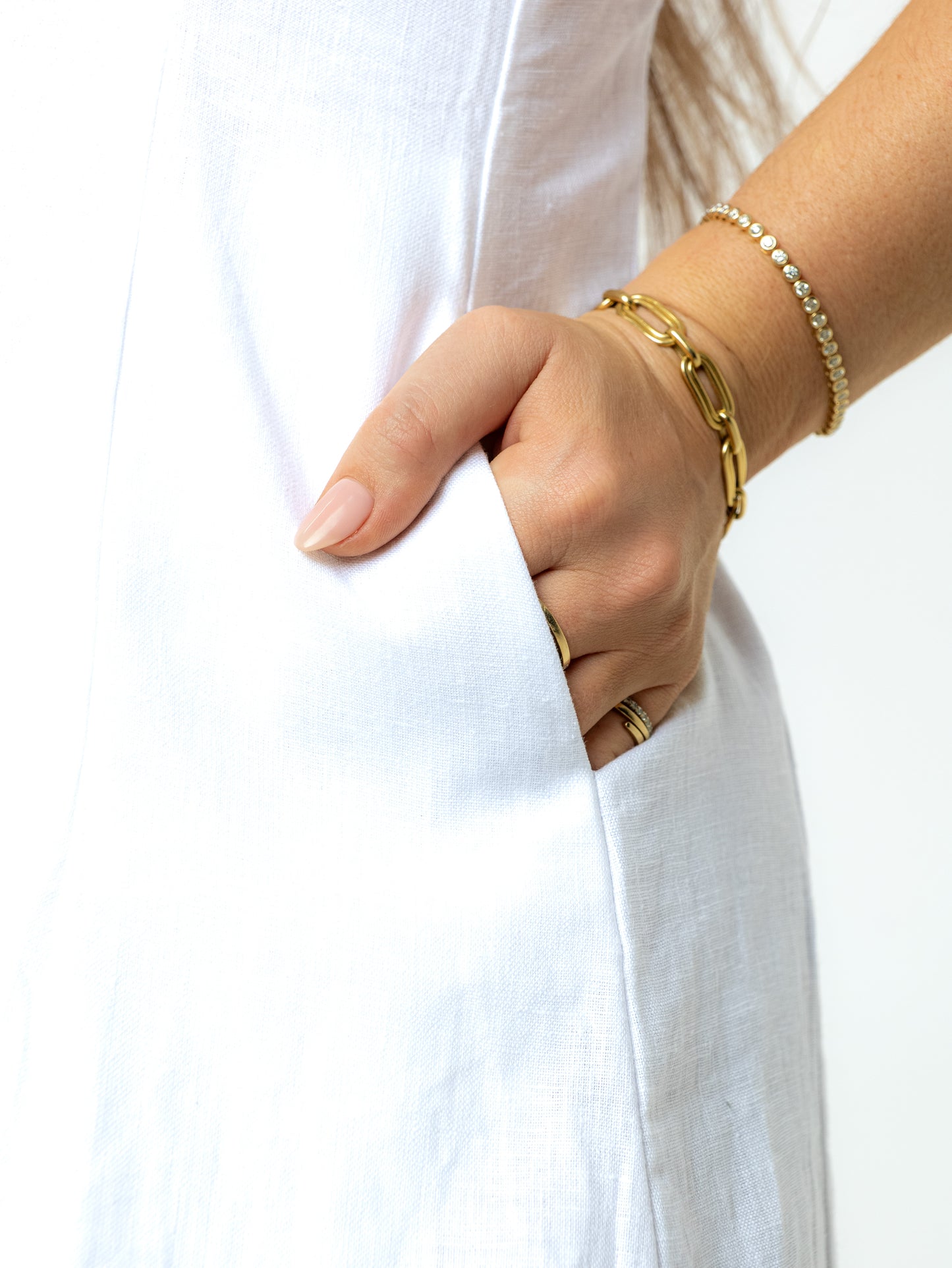 The Chelsea Linen Midi Dress